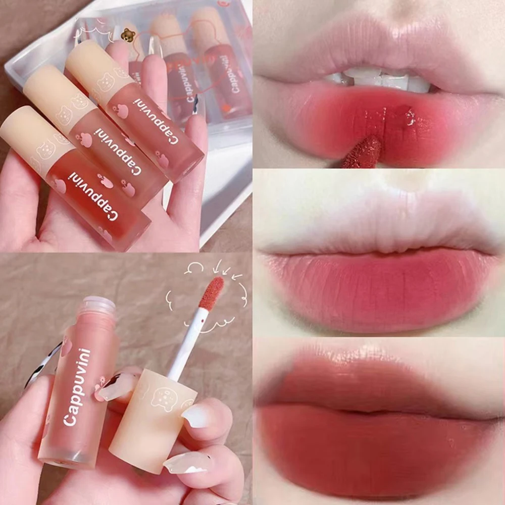 

Lip Gloss Labial Matte Lipstick High Quality Professional Makeup Cosmetics Tint Korean Beauty Glose Plumper Long Lasting 24h