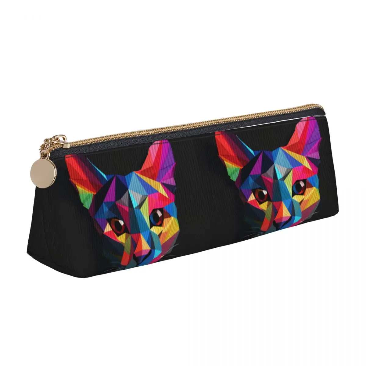 

Большой органайзер для карандашей на молнии, с рисунком кошки