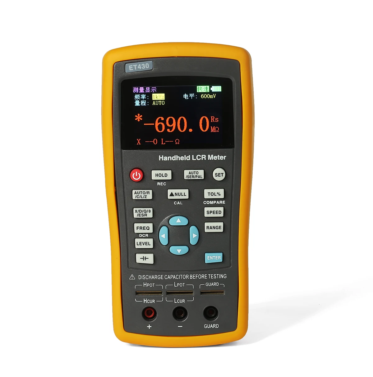 

ET432 Auto Range LCR Digital Bridge Table Inductance Capacitance Resistance Frequency Tester LCR handheld meter