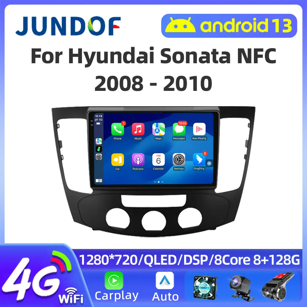 1280*720 CarPlay Android авто радио для Hyundai SONATA NFC 2009 автомобильный мультимедийный