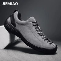jiemiao high quality outdoor men hiking shoes outdoor breathable comfortable casual sneakers suede leather man trekking shoes