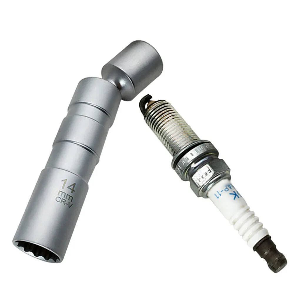 

14 мм Свеча зажигания Wobble разъем 12-точечный инструмент для удаления магнита 3/8 дюйма Привод для разборки основных автозапчастей инструменты