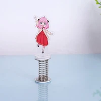 anime spy%c3%97family anya forger shake action figure stand model plate desk decor cute shaking acrylic standing sign toy fans gifts