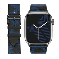 leather strap for apple watch band 45mm 41mm 44mm 42mm 40mm 38mm smart watch bracelet wristband for iwatch 7 6 5 4 3 2 se correa