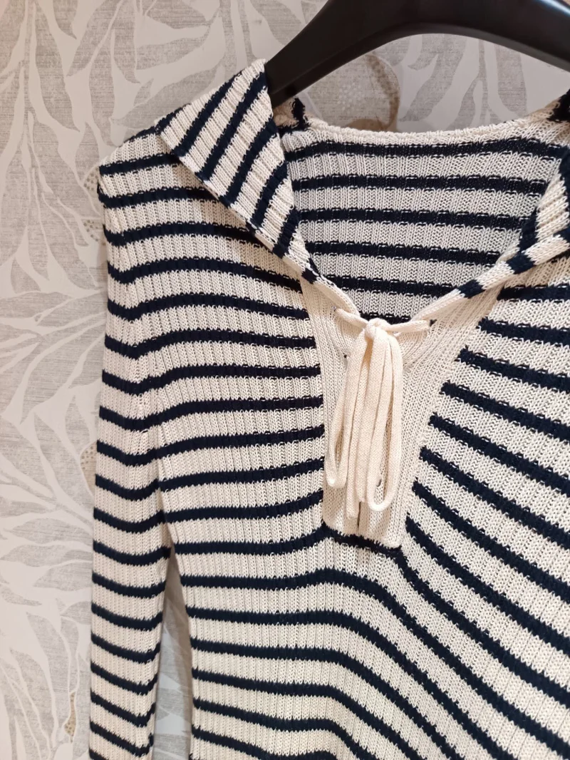 Осень 2024 новая женская толстовка с матросским воротником модная и изысканная