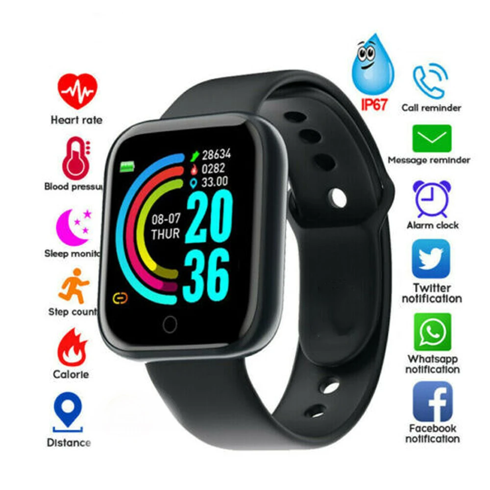 Смарт-часы для мужчин и женщин спортивный фитнес-трекер измерение артериального