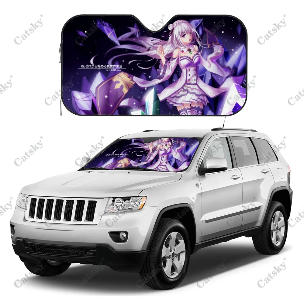 

Солнцезащитный козырек на лобовое стекло автомобиля с японским аниме Re:Zero
