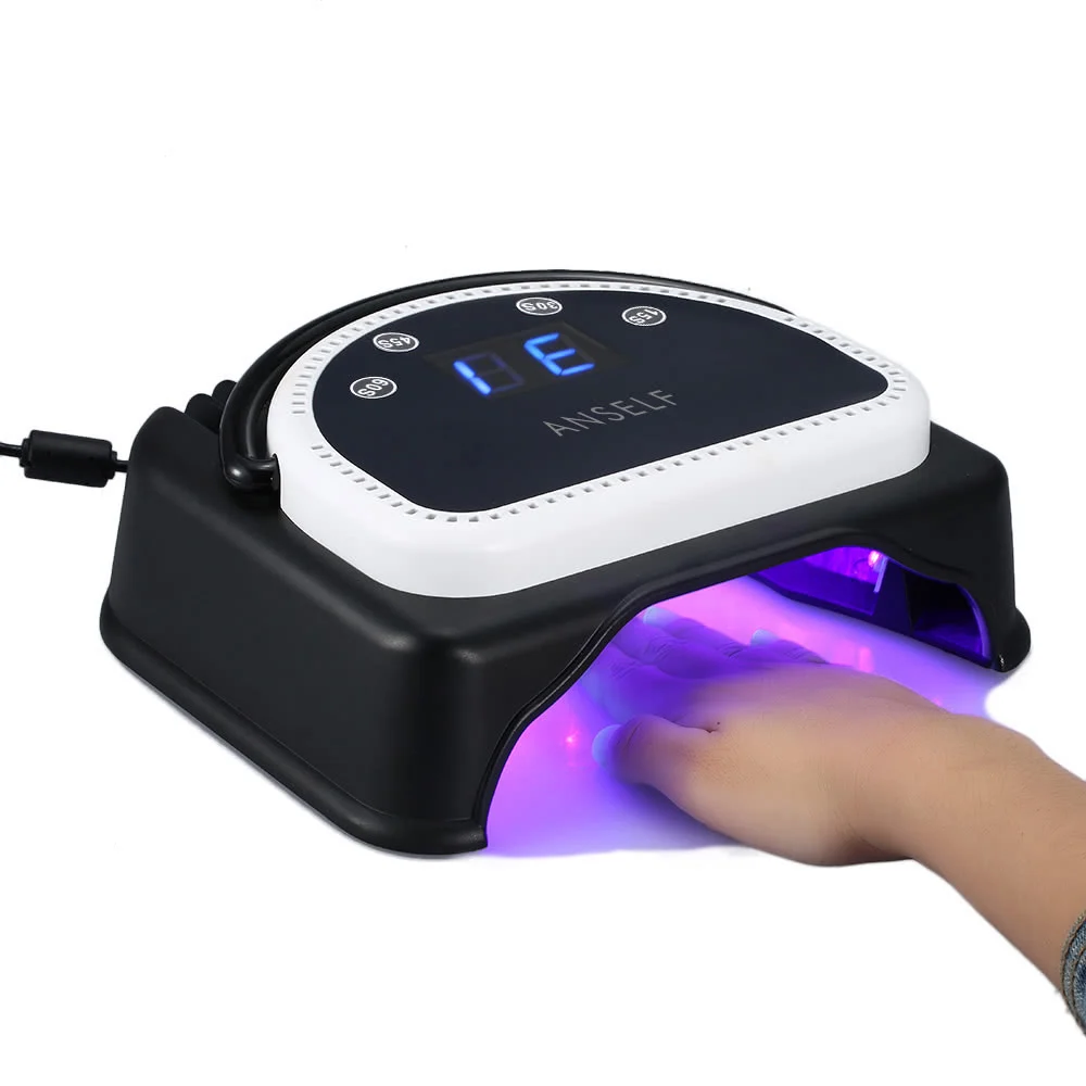 

Anself 110-240V 64W Pro 32pcs LED Nail Dryer Lamp Curing Machine With Lifting Handle Touch Sensor LCD Screen Powerful Nail Polis