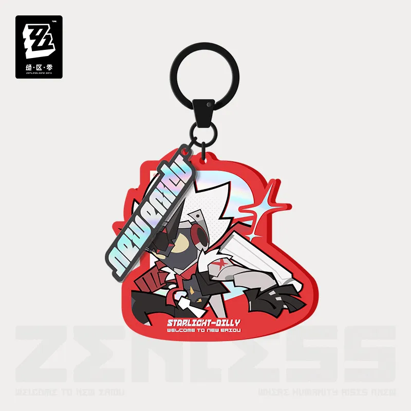 Фото Оригинальный акриловый брелок miHoYo Game Zenless Zone Zero Билли (Q-версия) для рюкзака, косплей, рождественский подарок №1