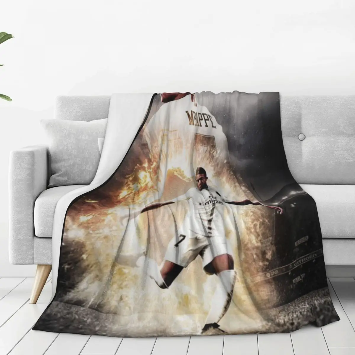 Одеяло Kylian Mbappe супер мягкие теплые легкие одеяла для дивана коврик разных