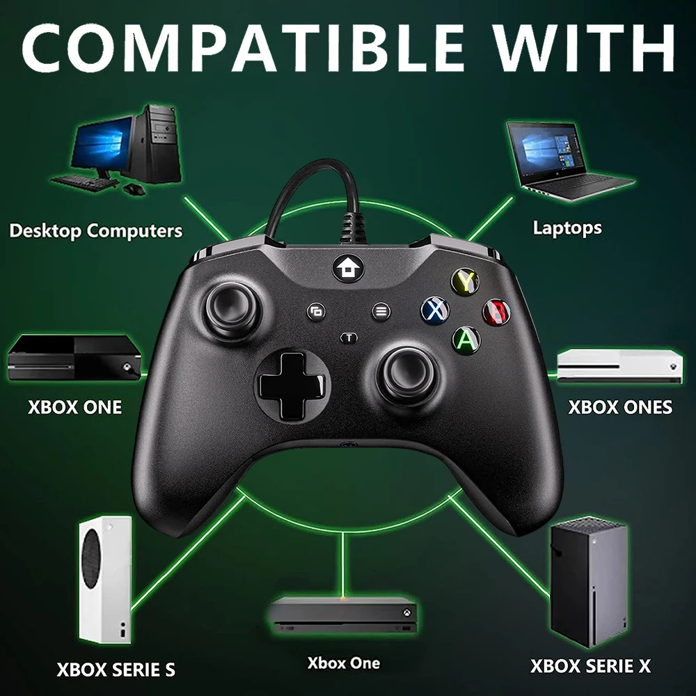 

Xbox One Controller USB Wired Remote Gamepad Pc Control Windows Joystick X Box Game Pad Accessories Video Game Console Joypad