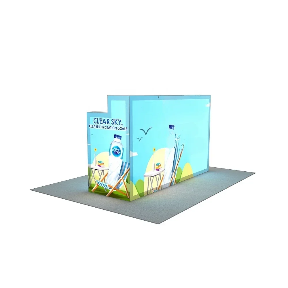 Алюминиевая рама SEG Ступенчатый стол Светоизлучающий диод Подсветка Рекламная