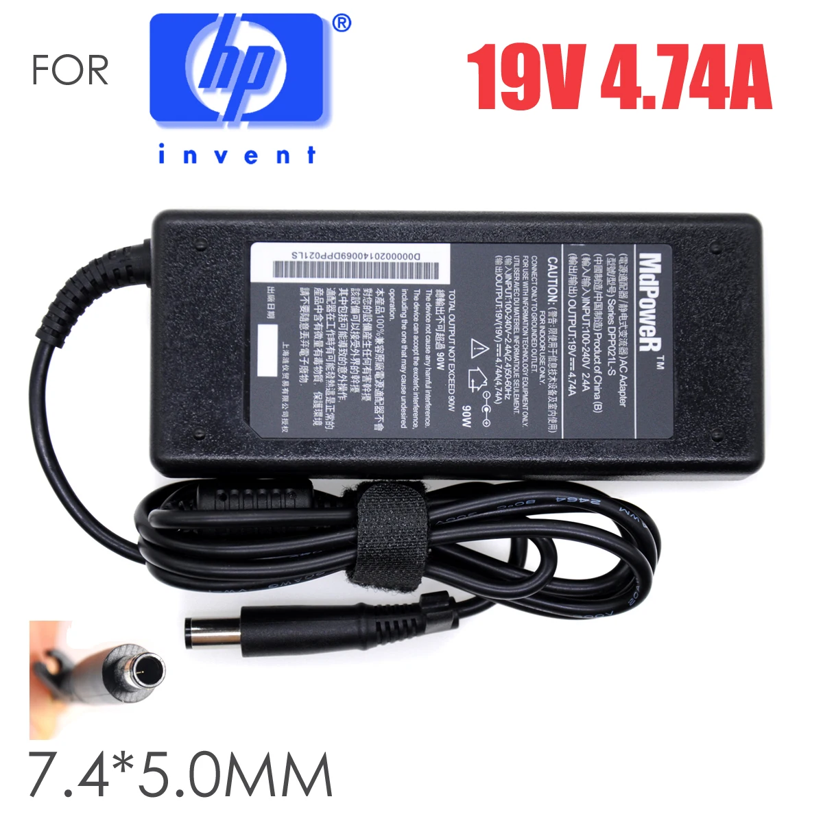 FOR HP EliteBook 8540p 8510W Probook 4510s 4515s 4520s 4411S dv6 430 431 450 455 G2 laptop power supply AC adapter charger |
