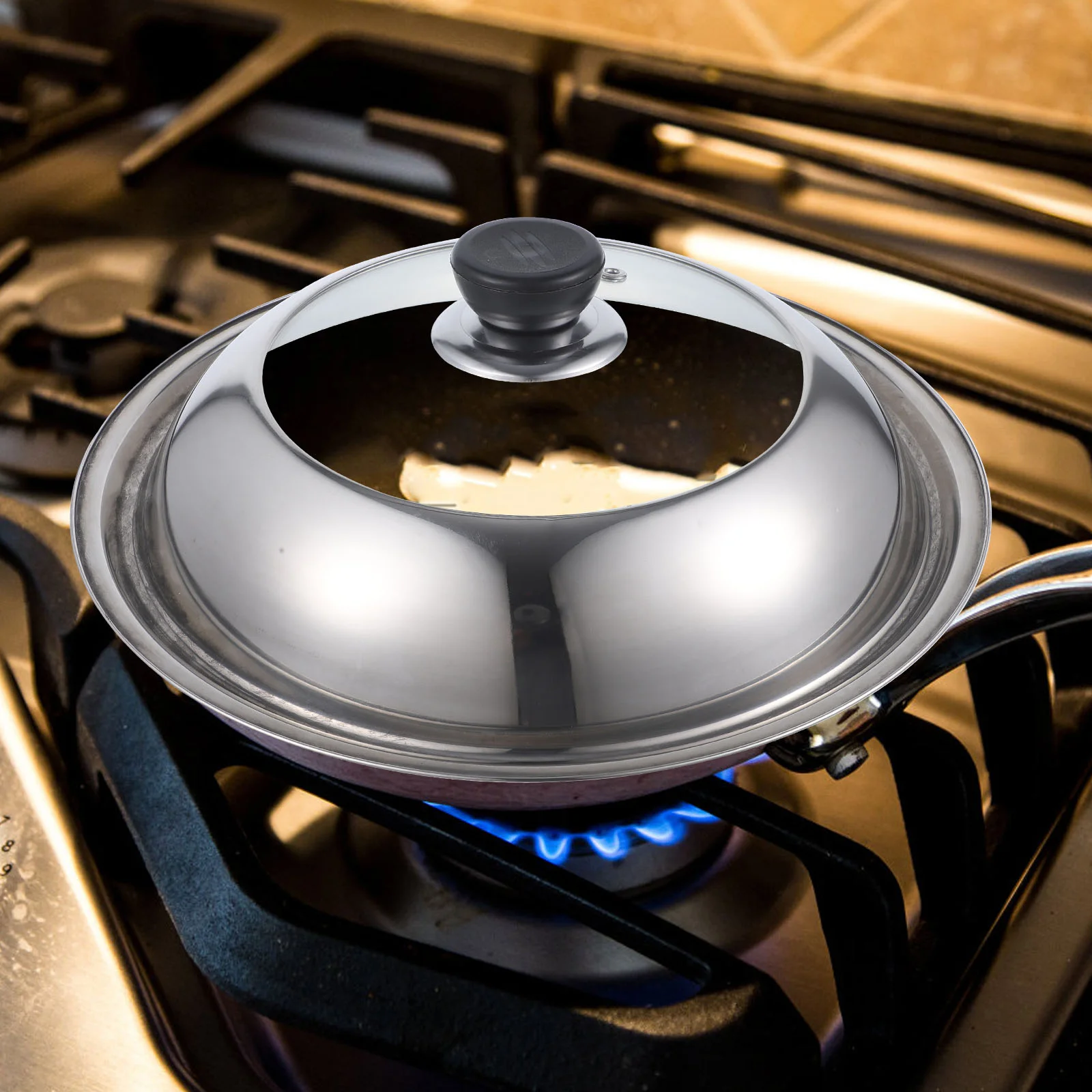 

Визуализированная Крышка для кастрюль, универсальная крышка для кастрюли, купол для стейка, силиконовая крышка для кастрюли, стекло сыр Кры...