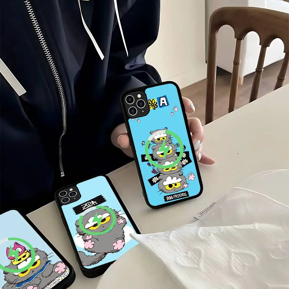 Фото Чехол для телефона G-Gdragon Z-Zoa Cat Fashion для iPhone 13 14 15 11 12 16 17 Pro Max Plus с магнитным креплением Magsafe. №4
