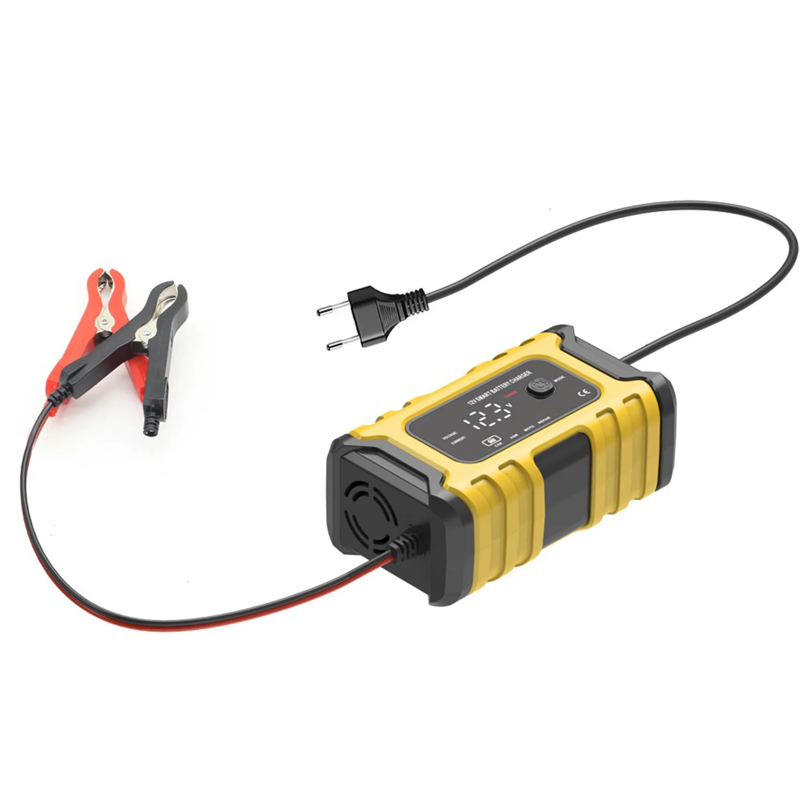 

Умное зарядное устройство для аккумуляторов 12 В 6 А, автомобильное и мотоциклетное зарядное устройство для аккумуляторов, цифровое Ремонтн...