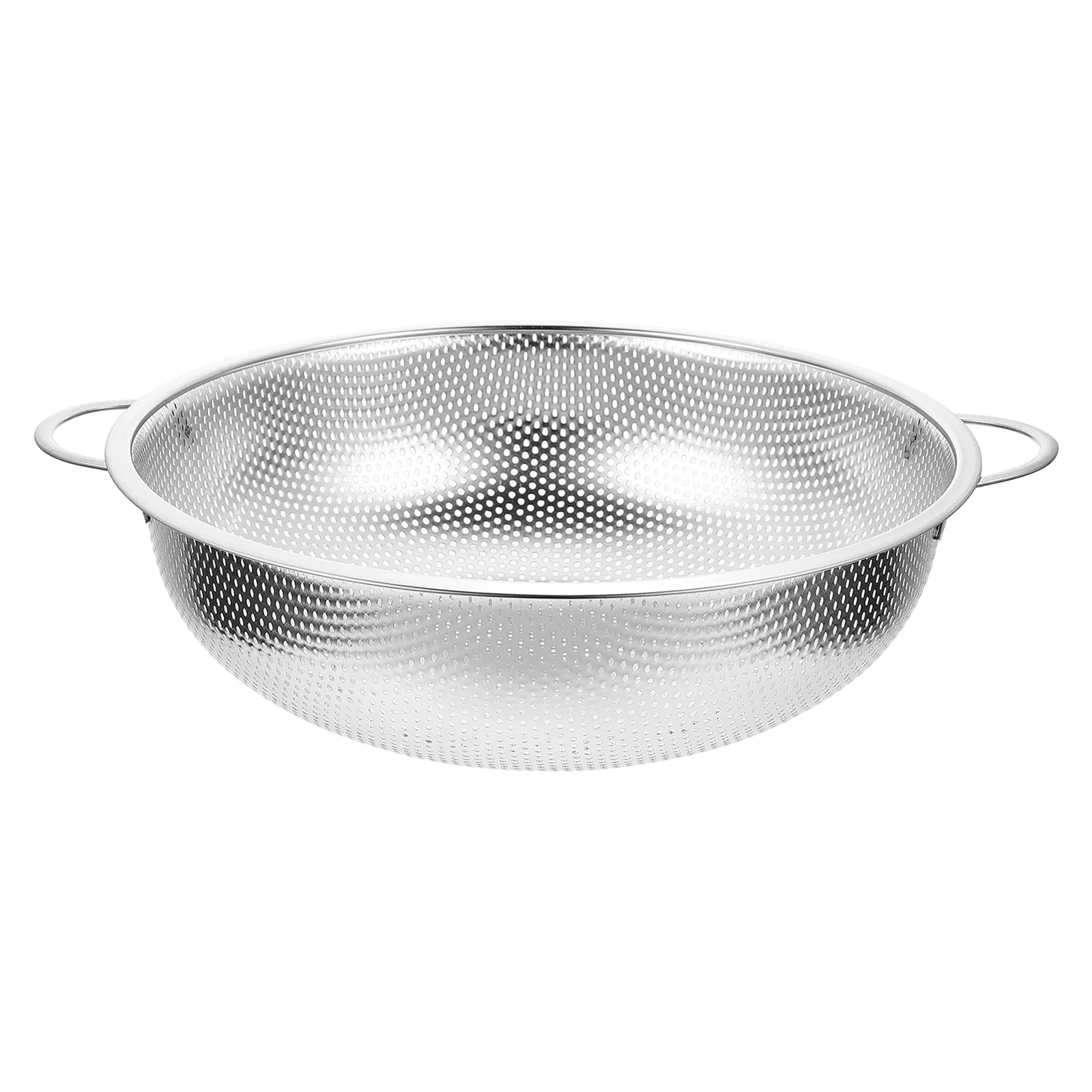 

Binaural Drainer Basket Sink Colander Vegetable Washing Basket Filter Kitchen Colander Bowl Stainless Steel Spaghetti Colander