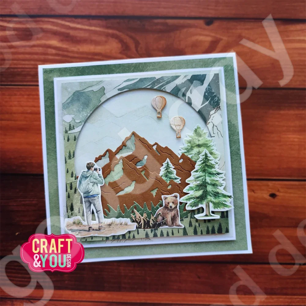 Городские вывески горы металлические Вырубные штампы для сделай сам скрапбукинг