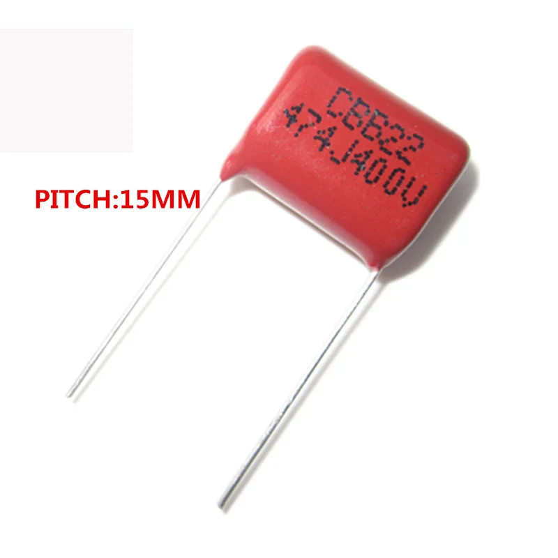

10 шт., полипропиленовый пленочный конденсатор 400 В 0,47 мкФ Ф 0,68 НФ 474J 400 мкФ Ф 5% НФ 684J шаг 15 мм в DIP CBB