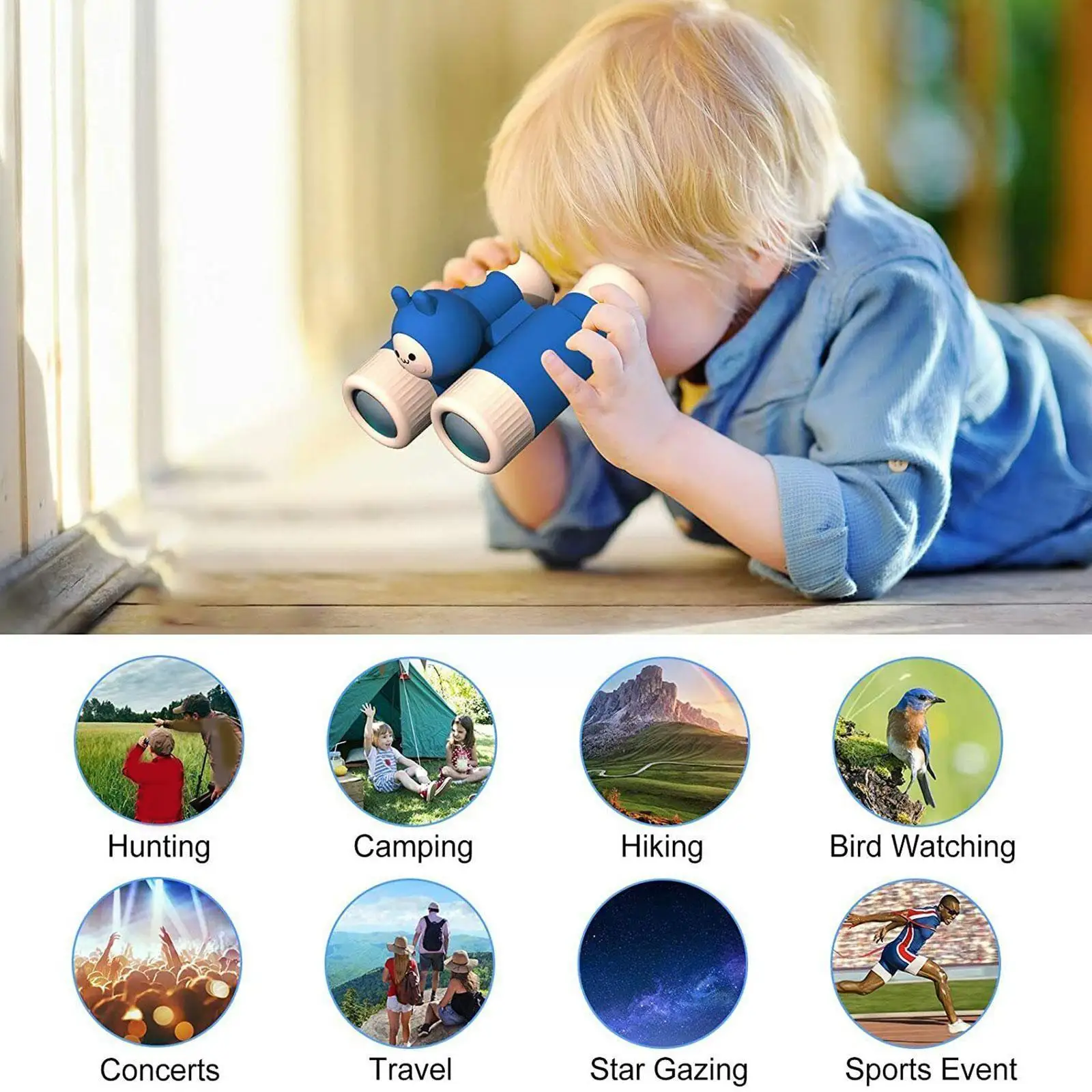 

Cartoon Binoculars Telescope For Kids Toys Children‘s Telescope Mini Single Double Tube Detachable HD Telescope Adjustable M0X8