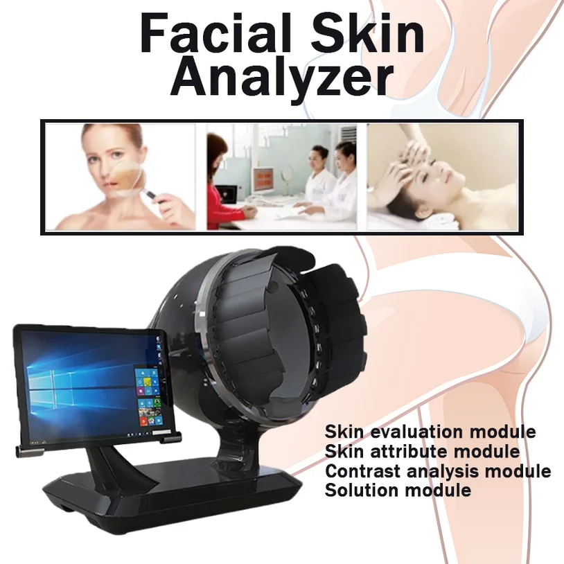 

Portable Facial Skin Analyzer Wireless Detact The Hair Pore Wrinkle Surface Keratin Condition