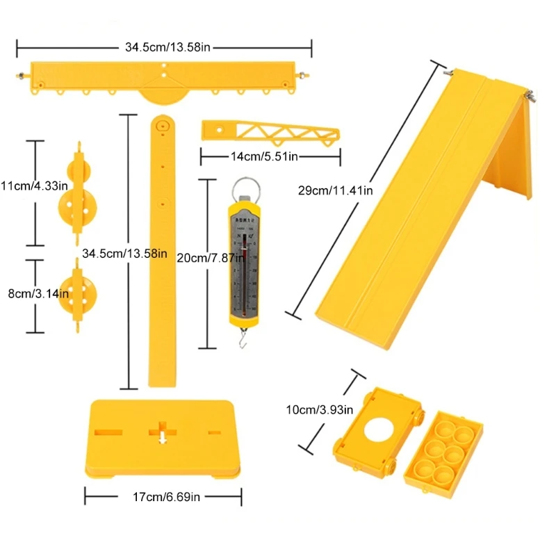 Набор экспериментов по механике трения шкивов и рычагов для детей 8+ учебные