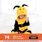 Одежда для малышей, комбинезон, пижама для мальчиков и девочек, комбинезон для новорожденных, косплей, аниме, пчела, детский комбинезон, зимняя мягкая детская одежда