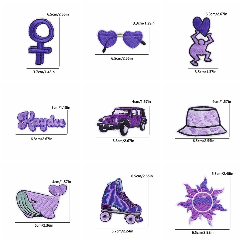 10 шт. термоклейкие патчи для одежды с рисунком