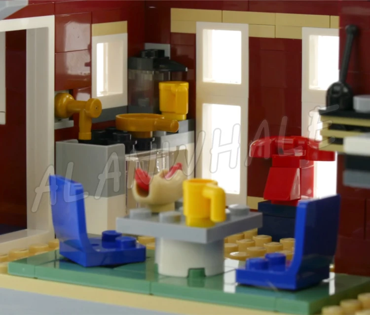 1197 шт. креативный эксперт зимняя деревня пожарная станция грузовик