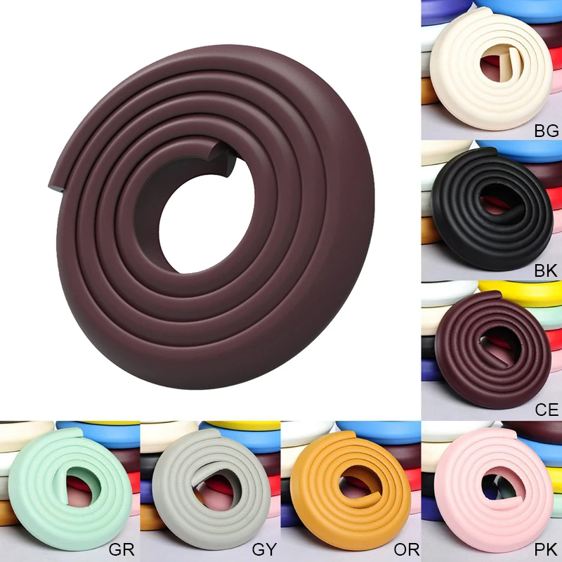 

2M Soft Baby Safety Desk Table Edge Guard Strip Security L-Shaped Kids Protection Bumper Edge Angle Home Anti-collision Strip