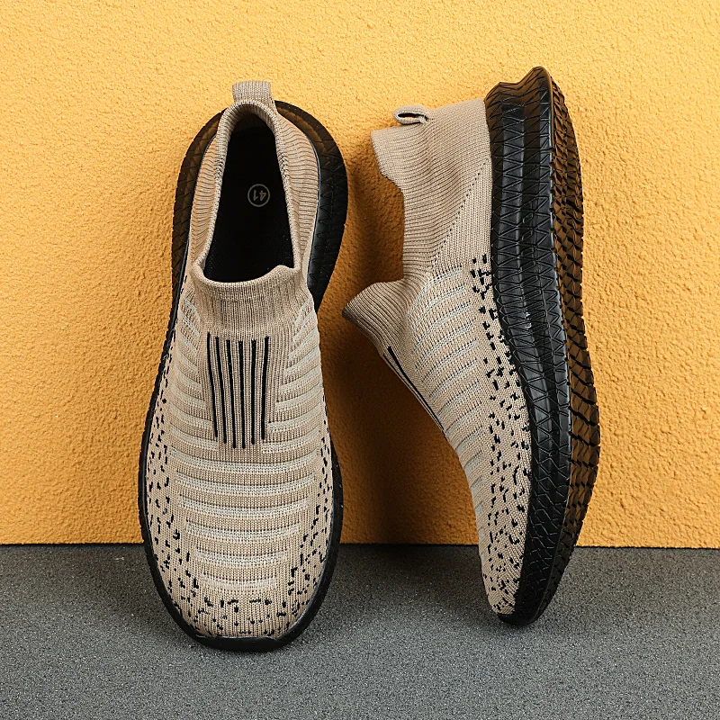 

Breathable Shoes for Men Sport Running Sneakers Slip On Flats Shoes Loafers for Man 2023 Fashion Lightweight Shoes Male Sneakers