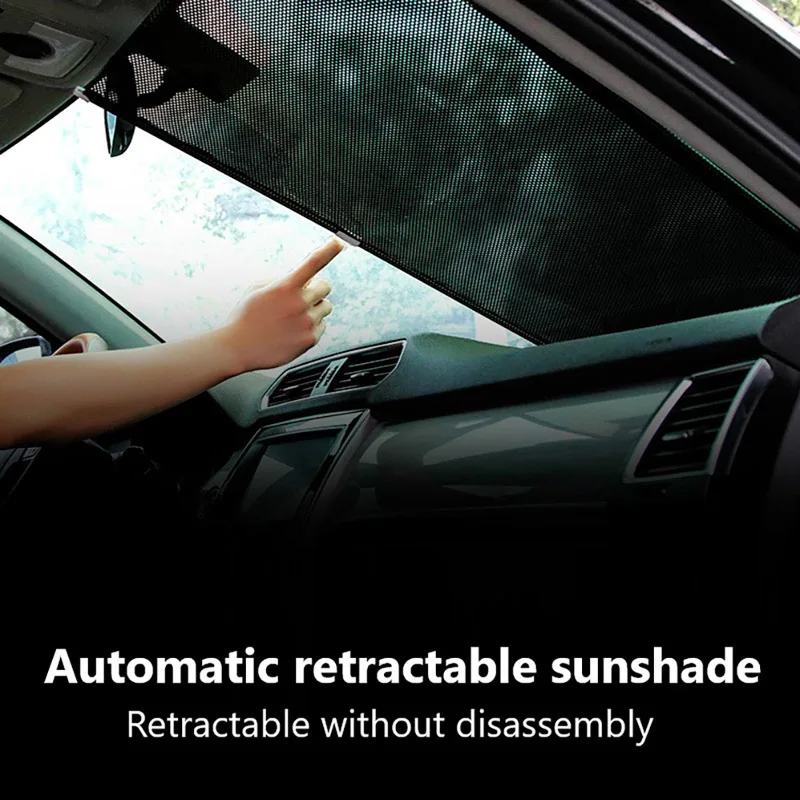 

Car Sunshade Curtain Rear Side Window Front/Back Windshield Sun Block Blinks Black Cover Suction Cup Universal Cars Accessories