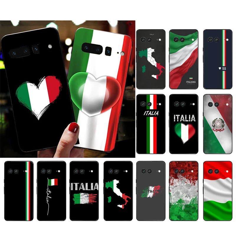 

Italy Flag phone Case for Google Pixel 7 Pro 7 7A 6A 6 Pro 5A 4A 3A Pixel 4 XL Pixel 5 6 4 3 XL 3A XL 2 XL