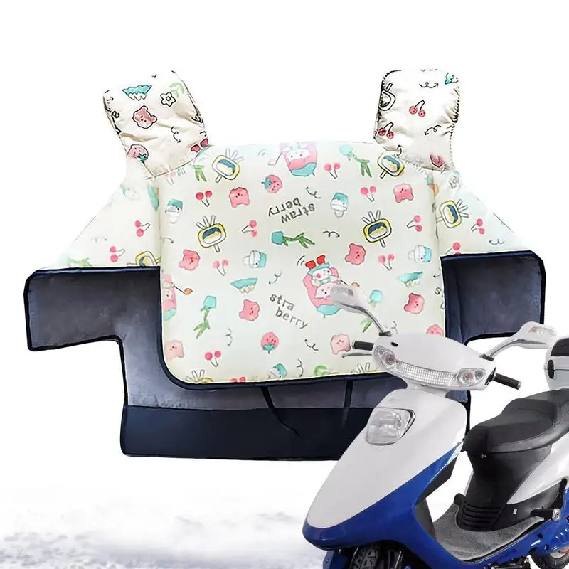 

Motorcycle Winter Windproof Windshield Quilts PVC Tarpaulin Thickened Scooter Leg Cover Leg Lap Apron Blanket For Most Weather