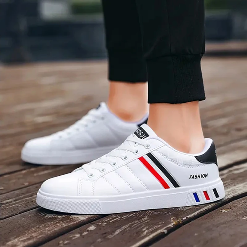 Fashion Mens Skateboard Shoes White Bottom Comfortable Casual Walking Sneakers for Men