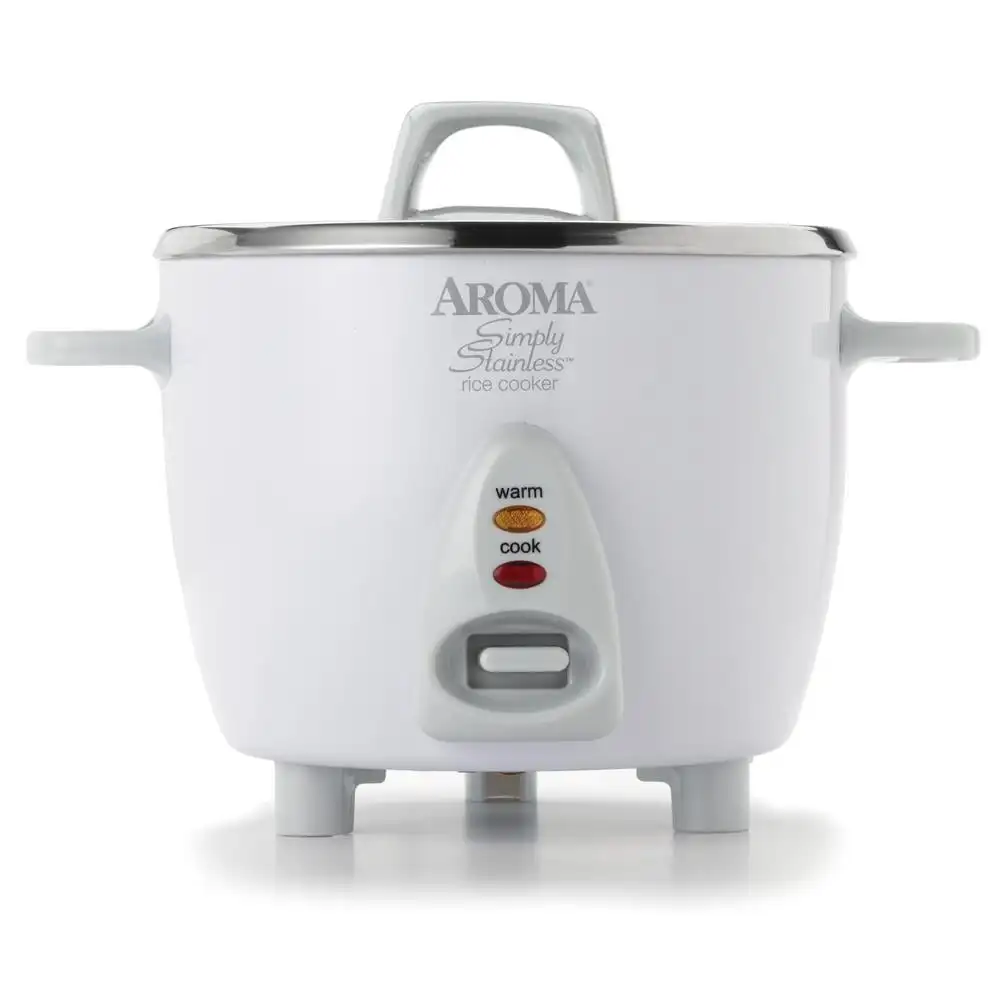

NEW Kitchen Appliance 6-Cup (Cooked) Select Stainless Rice & Grain Cooker Easy-to-clean, removable inner pot