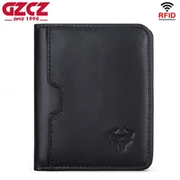 mens wallet leather billfold slim short cowhide credit cardid holders inserts coin purses luxury business foldable wallet bag