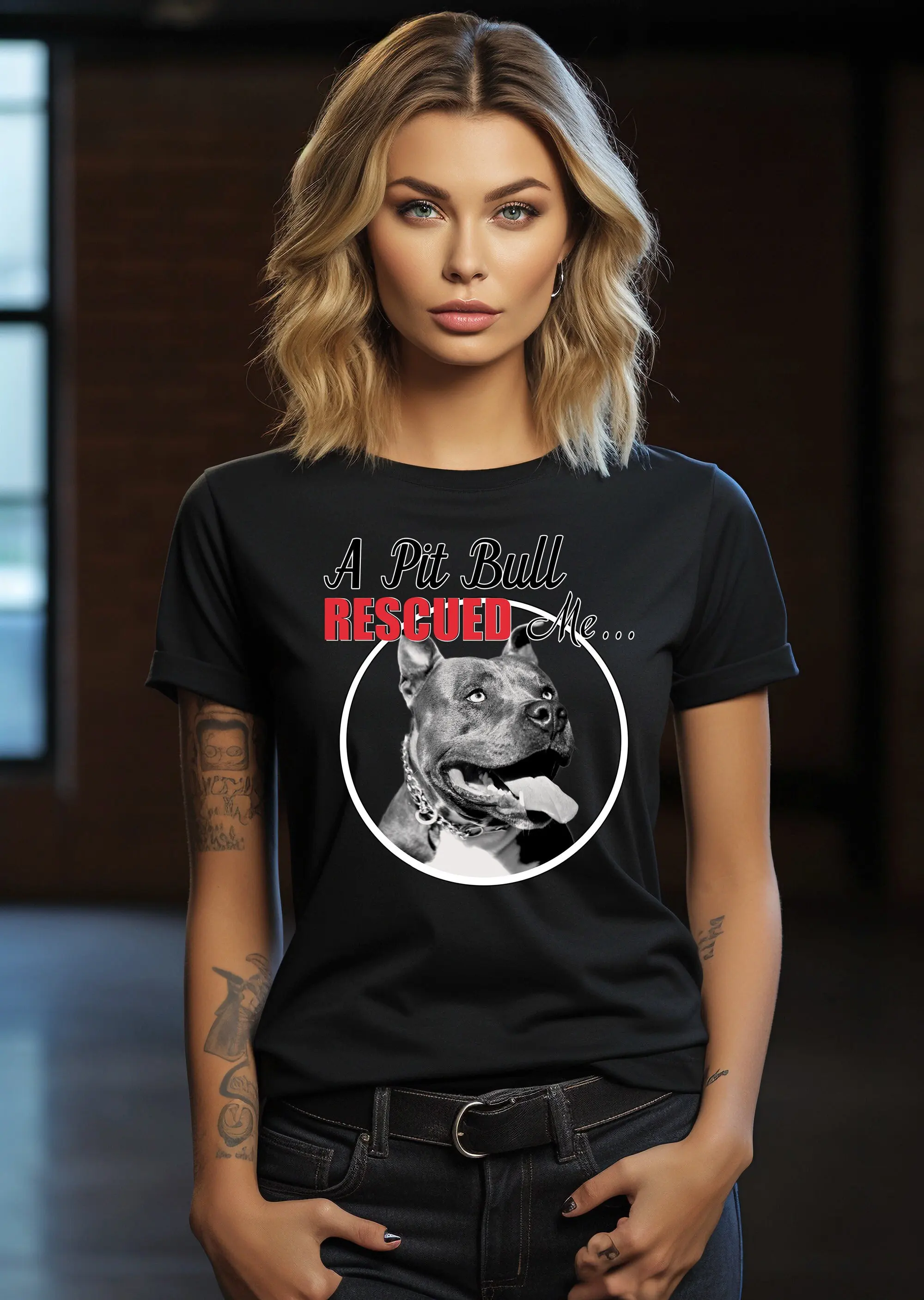 Футболка питбулл спасел меня