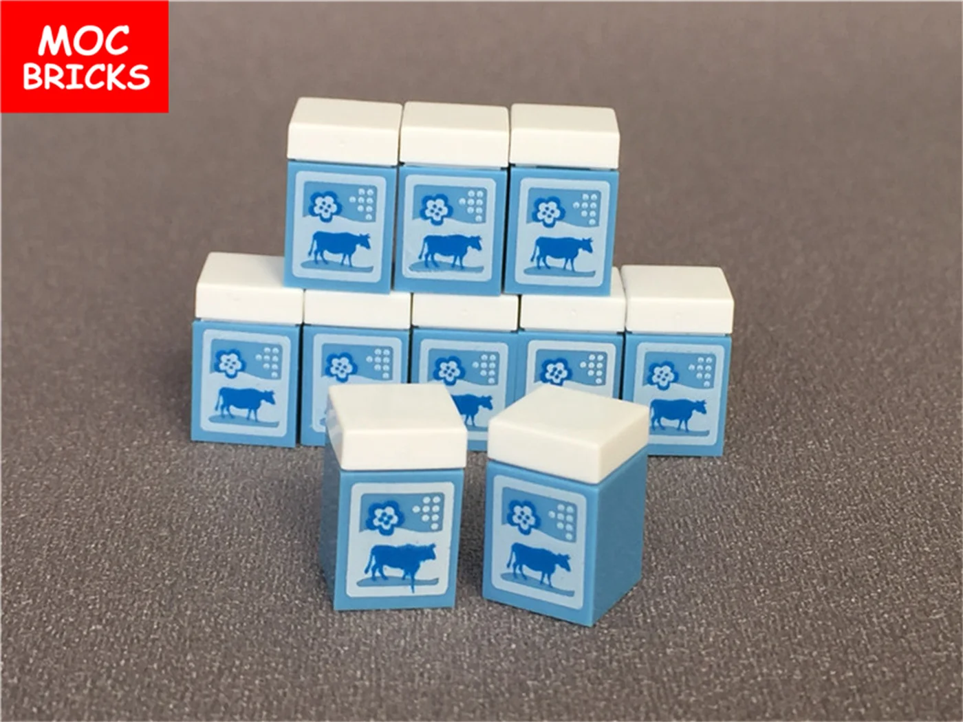 20 шт./лот MOC кирпичи 1x1 с коровьим кофе молоко шоколад Еда подходит для 3005pb024
