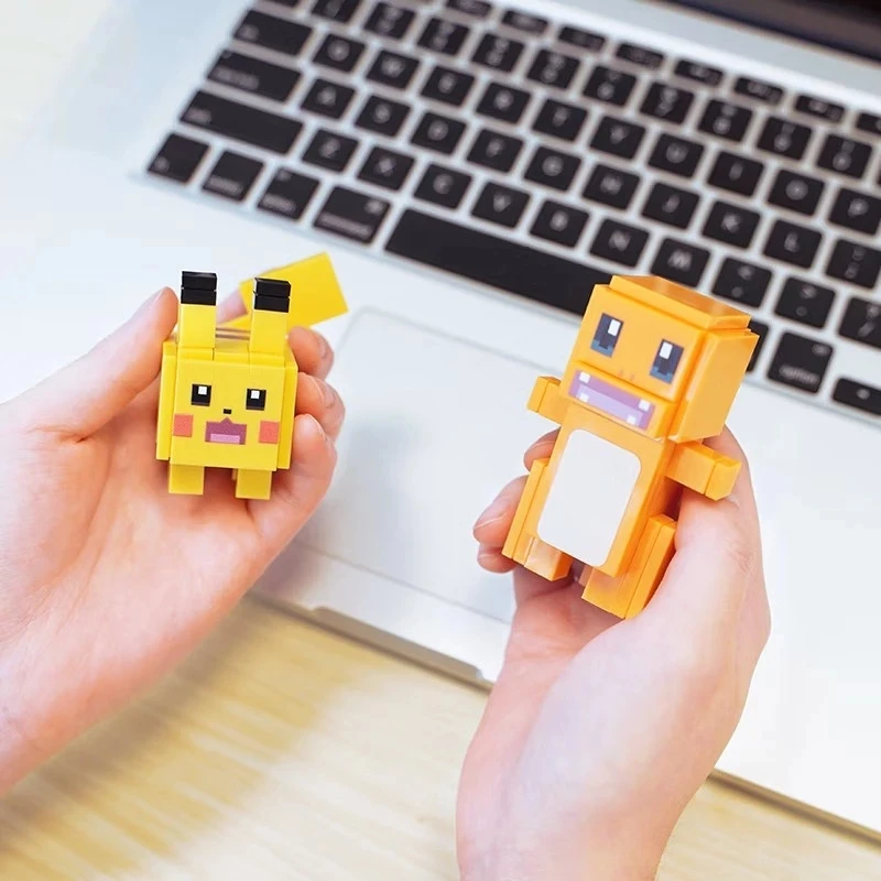 Оригинальный конструктор Покемон квест квадратный Пикачу игрушечный ящик для