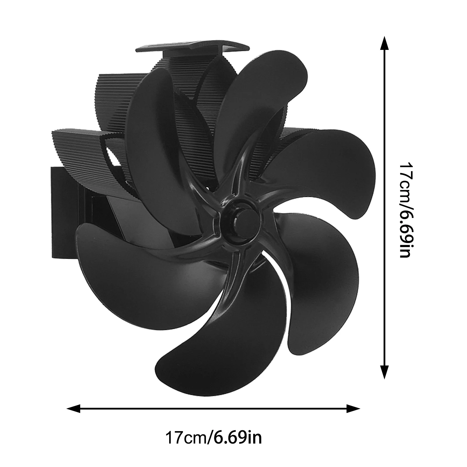 Вентилятор для печи работающий от тепловой энергии 6-лопастной вентилятор