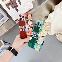 japan anime one piece phone cases for iphone 13 12 11 pro max xr xs max 8 x 7 se 2022 fashion men soft silicone tpu shell cover
