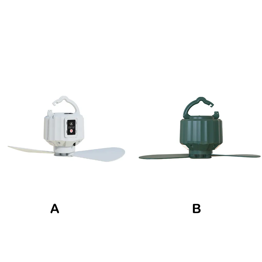 

Camping Tent Fan 5200 10400mAh Air Cooler Hanging Conditioner Night-light
