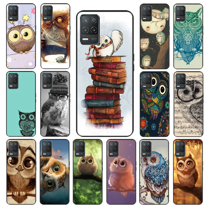 

Animal Cute Cartoon Owl Phone Case for OPPO Realme 8 7 6 6Pro 7Pro 8Pro 6i 5i C3 C21 C21Y C11 C15 C20 C25 X3 SuperZoom