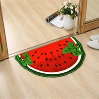 semicircle carpet hall doormat entrance foot pad toilet rugs lovely watermelon floor mat for children room doormat