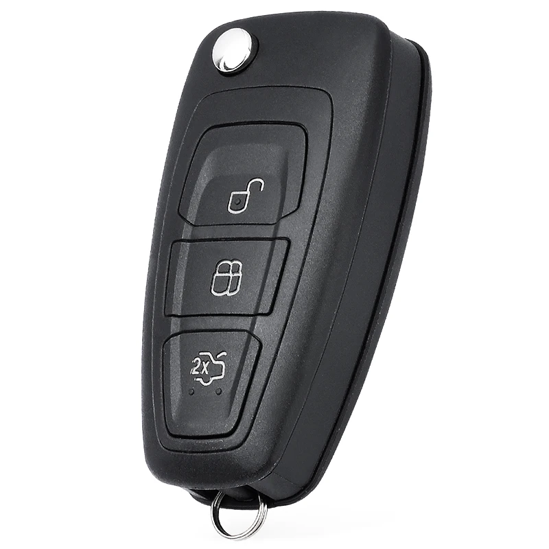 

KEYECU 434 МГц 4D63 чип 5WK49986 Сменный дистанционный брелок с 3 кнопками для Ford C-Max S-Max Focus MK3 Grand Mondeo 2010-2018