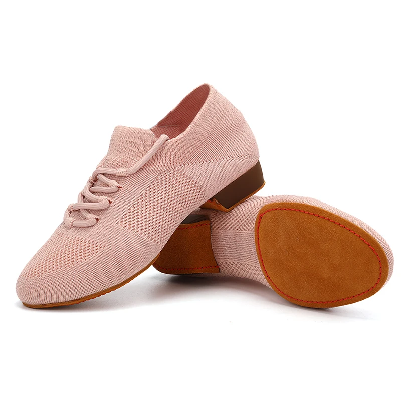 HROYL Women Standard Practice Jazz  Social Dance Sneaker Beginner Ballroom Dancing Shoes 1