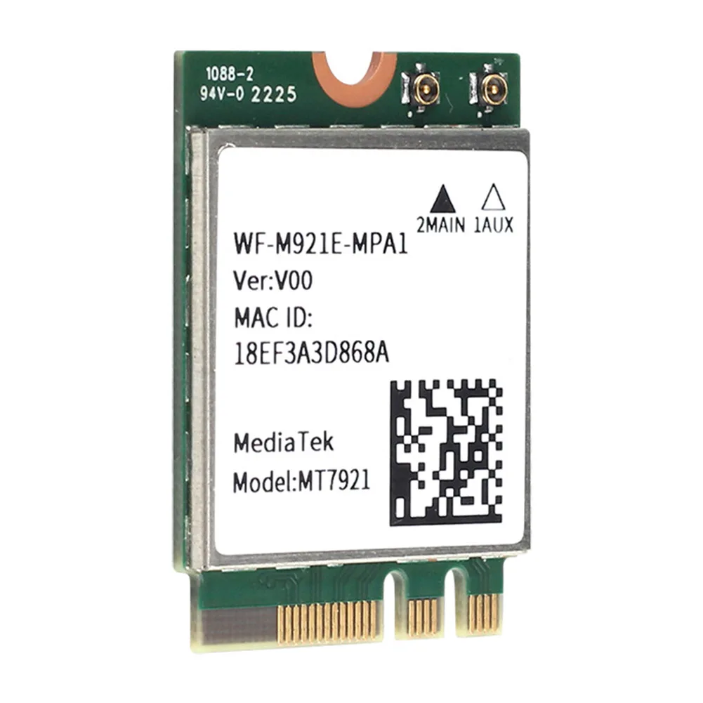 

MT7921 WiFi Card Wireless Module M.2 NGFF Dual Band 2.4Ghz/5Ghz WiFi Wireless Network Card Bluetooth-compatible 5.2 for Laptop
