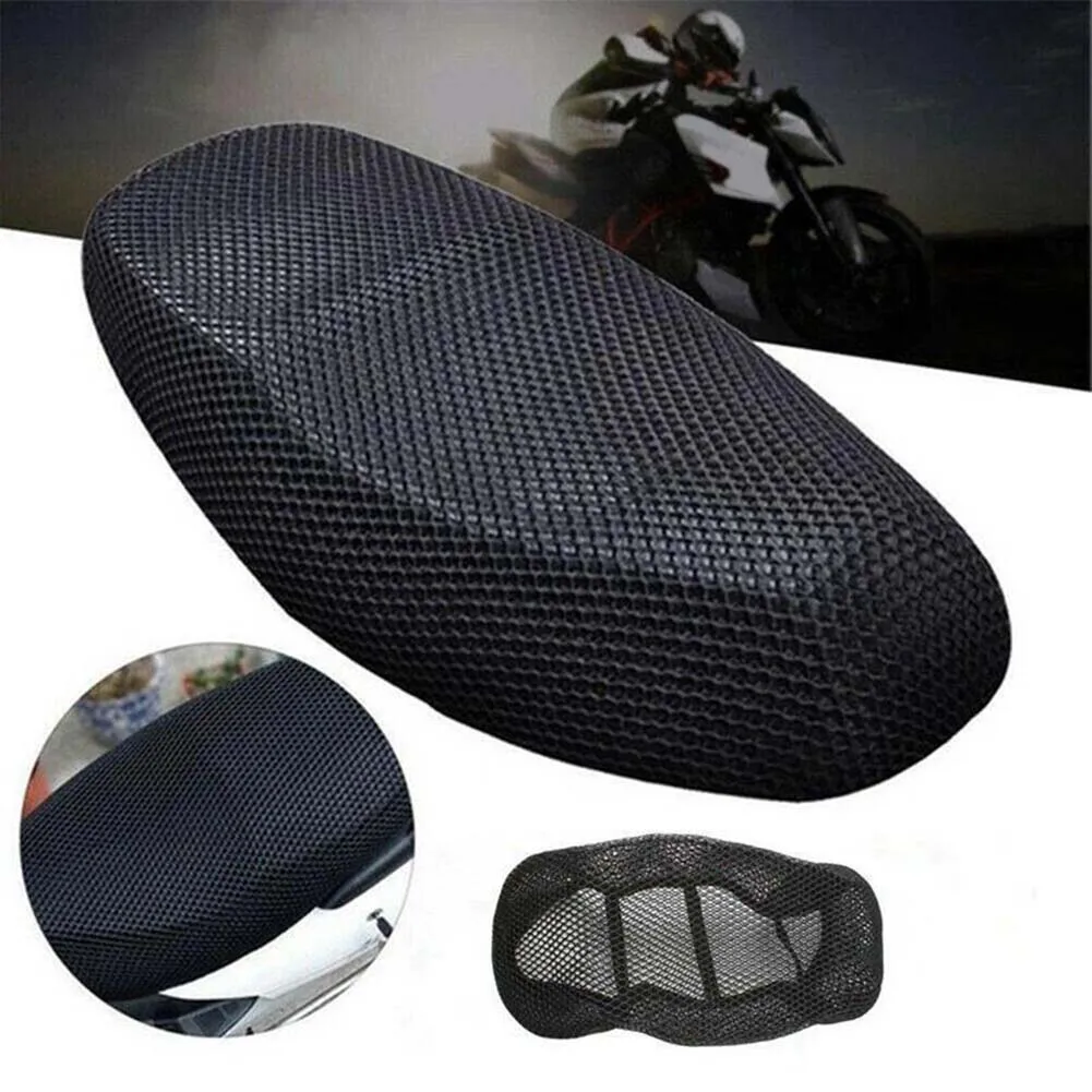 

1*Motorcycle Breathable Seat Cover Pad Anti-Slip Cushion Mesh Net 85*60CM Polyester 3D Spacer Mesh Heat-resistant&moisture-proof