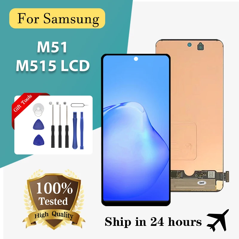 

Brand New 6.7 Inch M515 Display For Samsung Galaxy M51 Lcd Touch Screen Digitizer M515F M515F/DS Assembly Repleacement